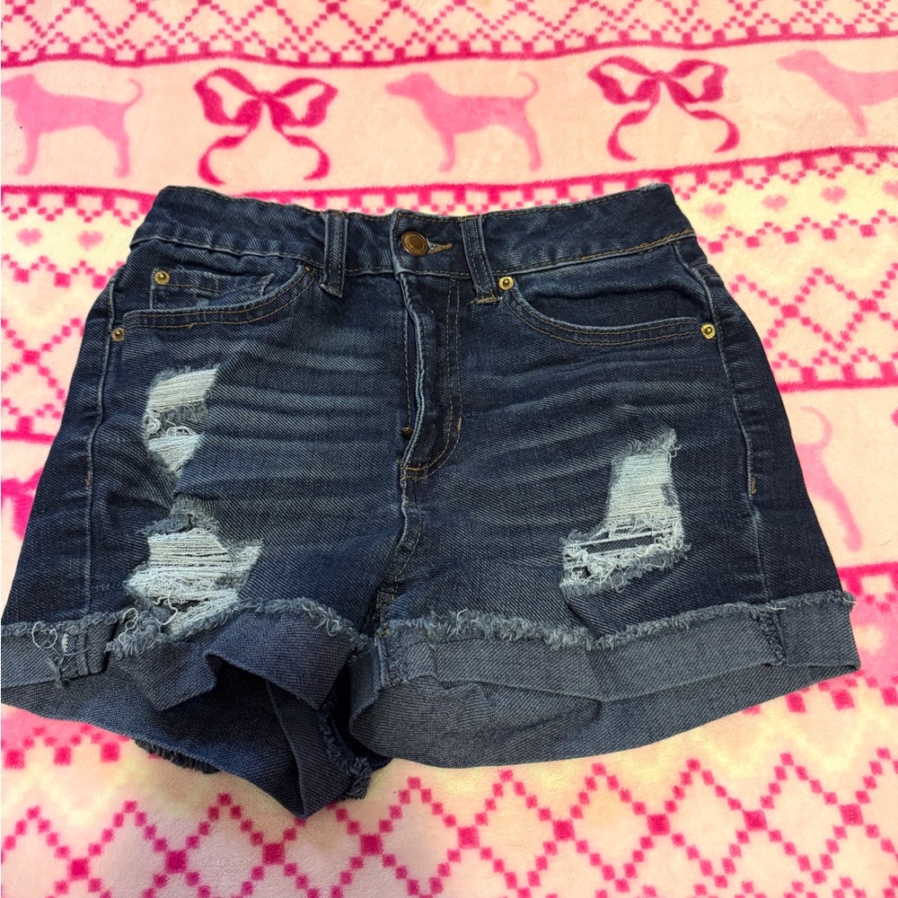 Denim Distressed Women Shorts